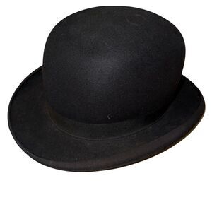 Vintage Wilson‎ Hats Black Bowler Derby Hat Original